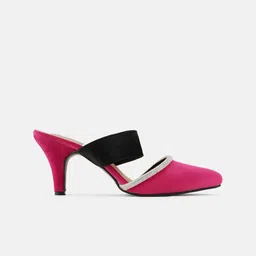 CORSICA Pointed Toe Colourblocked Embellished Party Block Mules image 3