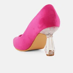 CORSICA Pointed Toe Party Block Pumps image 2