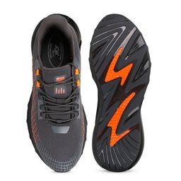 JQR Men BOUNCER Grey Mesh Running Shoes image 5