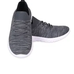 TPENT Men Grey Mesh Running Shoes image 5