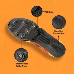 NIVIA Men Zion-1 Spikes Track & Field Running Shoes image 5