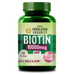 Vlado's Himalayan Organics Biotin 10000mcg, 90 tablet(s) USP-20