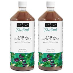 Kapiva Karela Jamun Juice (Supports Healthy Blood Sugar),  Unflavoured (Pack of 2)  1 L -11