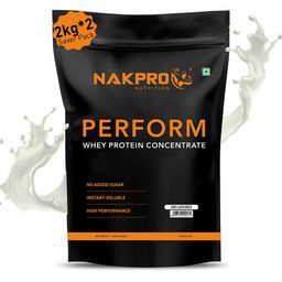 Nakpro Perform Whey Protein Concentrate,  4.4 lb  Unflavoured (Pack of 2) -image-35