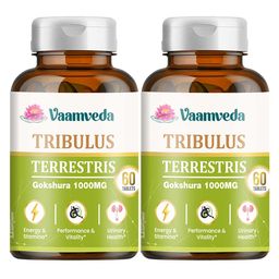 Vaamveda Tribulus Terrestris Gokshura 1000mg, 60 tablet(s) Unflavoured (Pack of 2)-11