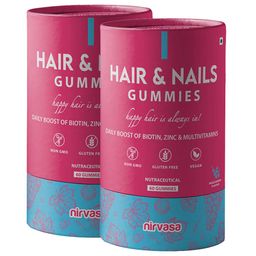 Nirvasa Hair & Nails,  60 gummies  Mixed Berries (Pack of 2) -12