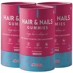 Nirvasa Hair & Nails,  60 gummies  Mixed Berries (Pack of 3) -11