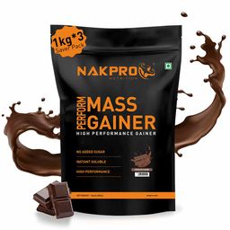 Nakpro Perform Mass Gainer,  2.2 lb  Chocolate (Pack of 3) -image-88