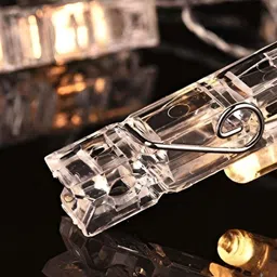 ENORMITY Yellow Photo Clip Shape String Lights-16