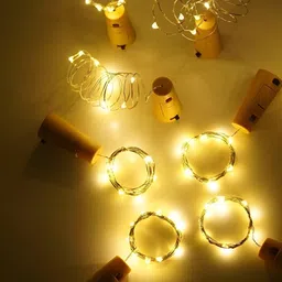 ENORMITY Yellow 10 Pieces Rice Shape String Light image 2