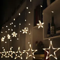 SPARK WORLD 138 Yellow Star Shaped LED String Lights-17