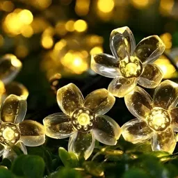 SPARK WORLD White Flower-Shaped String Lights-42