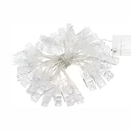 SPARK WORLD White Photo Clip String Lights-35