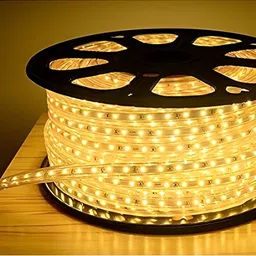 ENORMITY Yellow & White Rice Shape String Lights image 1
