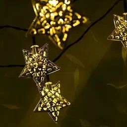 SPARK WORLD Yellow Star-Shaped String Lights-23