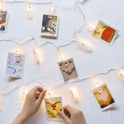 SPARK WORLD Yellow Photo Clip String Lights-43
