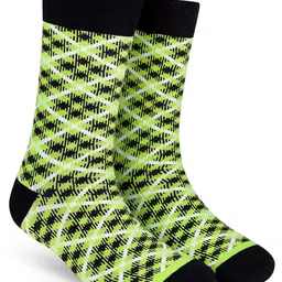 Dynamocks Pattern Anti-Microbial Calf -Length Socks-28