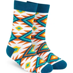 Dynamocks Unisex Patterned Anti-Microbial Calf  Length Socks-71