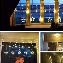 SPARK WORLD Yellow Star Shape String Lights image 2