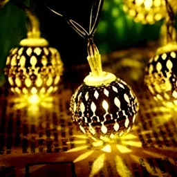 SPARK WORLD Yellow Star Shaped  LED String Lights image 2