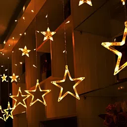 SPARK WORLD Yellow Photo Clip-Shaped String Lights image 3