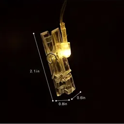 SPARK WORLD Yellow Photo Clip String Lights image 2