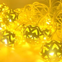 SPARK WORLD Yellow Ball Shape String Lights image 2