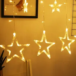 SPARK WORLD Yellow Star-Shaped String Lights image 2