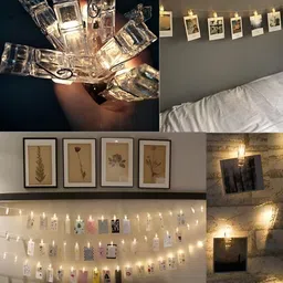 SPARK WORLD Yellow Photo Clip LED String Light image 3