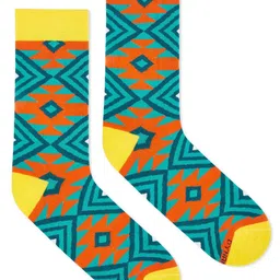 Dynamocks Unisex Patterned Anti-Microbial  Calf Length Socks image 2