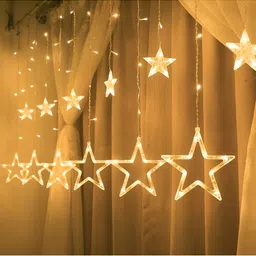 ENORMITY Yellow Star Shape String Lights image 3