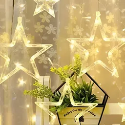 SPARK WORLD Yellow Star Shape String Lights image 3