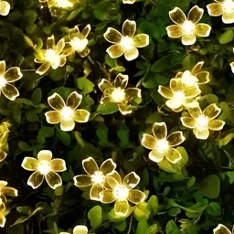 SPARK WORLD White Flower-Shaped String Lights image 2