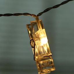SPARK WORLD Yellow Photo-Clip String Lights image 4