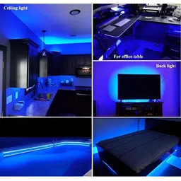 SPARK WORLD Blue & Black Waterproof String Lights image 3