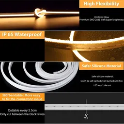 SPARK WORLD Yellow Rice Shaped LED Strip Lights image 2