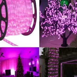 SPARK WORLD Pink Rice Shaped String Lights image 4