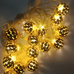 SPARK WORLD Yellow Cylindrical Shaped String Lights image 5