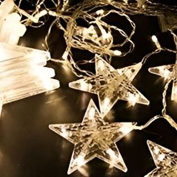 SPARK WORLD White Star Shape String Lights image 4