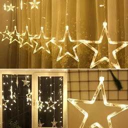 SPARK WORLD Yellow Star Shape String Lights image 2