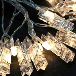 ENORMITY Yellow Photo Clip Shape String Lights image 4