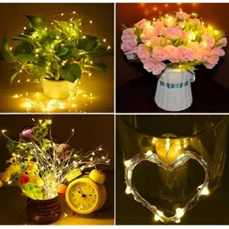 SPARK WORLD White 20 Bulb Rice Shaped String Lights image 2