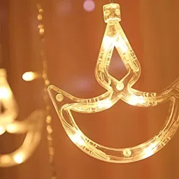ENORMITY Yellow Moon Shape String Lights image 3
