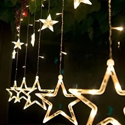 SPARK WORLD Yellow Star Shape String Lights image 4