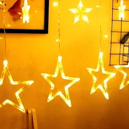 SPARK WORLD Yellow Star Shape String Lights image 2