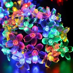 SPARK WORLD Blue Flower-Shaped String Lights image 5