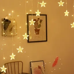 ENORMITY Yellow Star Shape String Lights image 5