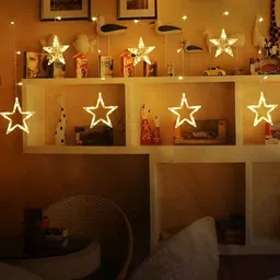 SPARK WORLD Yellow Star-Shaped String Lights image 2