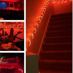 SPARK WORLD Red Rice-Shaped String Lights image 3