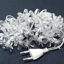 SPARK WORLD Blue Flower-Shaped String Lights image 2